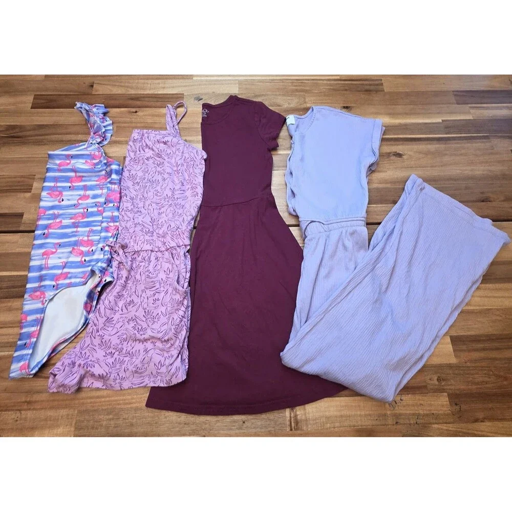 Girls XL 14/16 Clothing Bundle Cat & Jack Old Navy Dress Jumpsuit Swimsuit